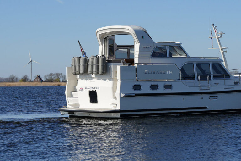 2017 Linssen Grand Sturdy 410 AC Variotop met stabilisator | 12.85m